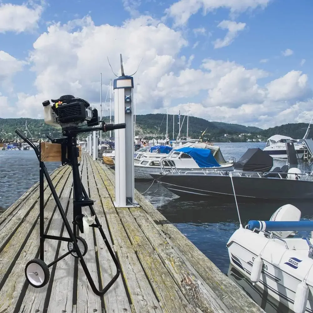 Outboard Boat Motor Stand Carrier Cart Storage Pro Heavy Duty Multi Purposed Engine Stand