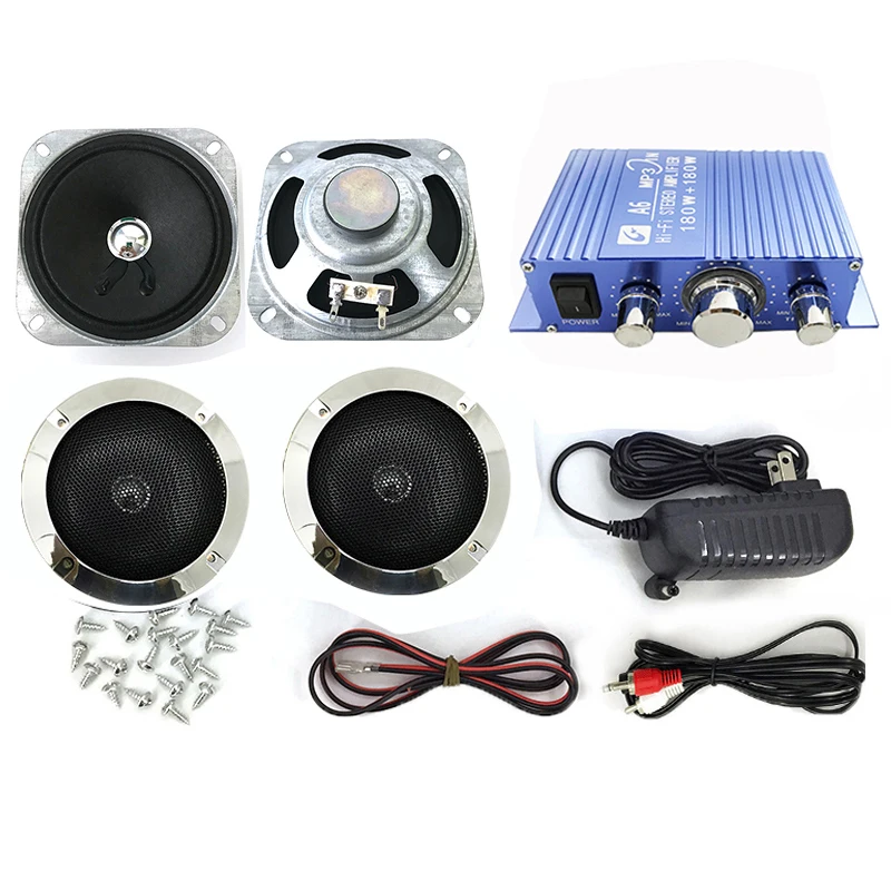 

Arcade Game Audio Kit HI-Fi stereo amplifier power adapter speaker cables for arcade cabinet game machines