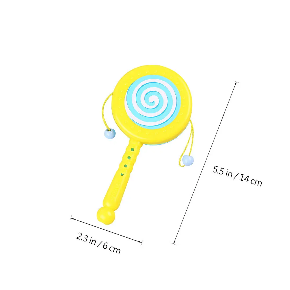 Hochet pour tout-petits, 12 pièces, tambour à main à motifs de dessin animé pour bébé, Shakers éducatifs pour nourrissons, améliore le développement de la Coordination