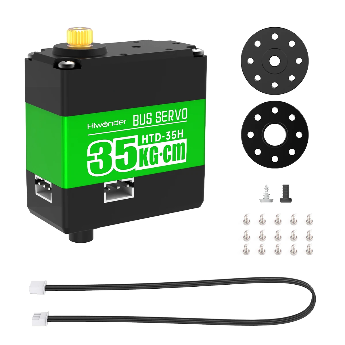

Hiwonder HTD-35H High Voltage Serial Bus Servo Motor 35KG Torque with Three Connectors and Data Feedback Function