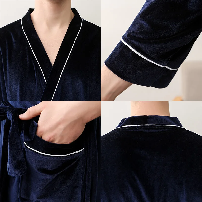 Lovers Robe Dressing Gown Women And Men Velour Robes Soft Kimono Bathrobe Summer Summer Thin Fashion Simple Home Wear