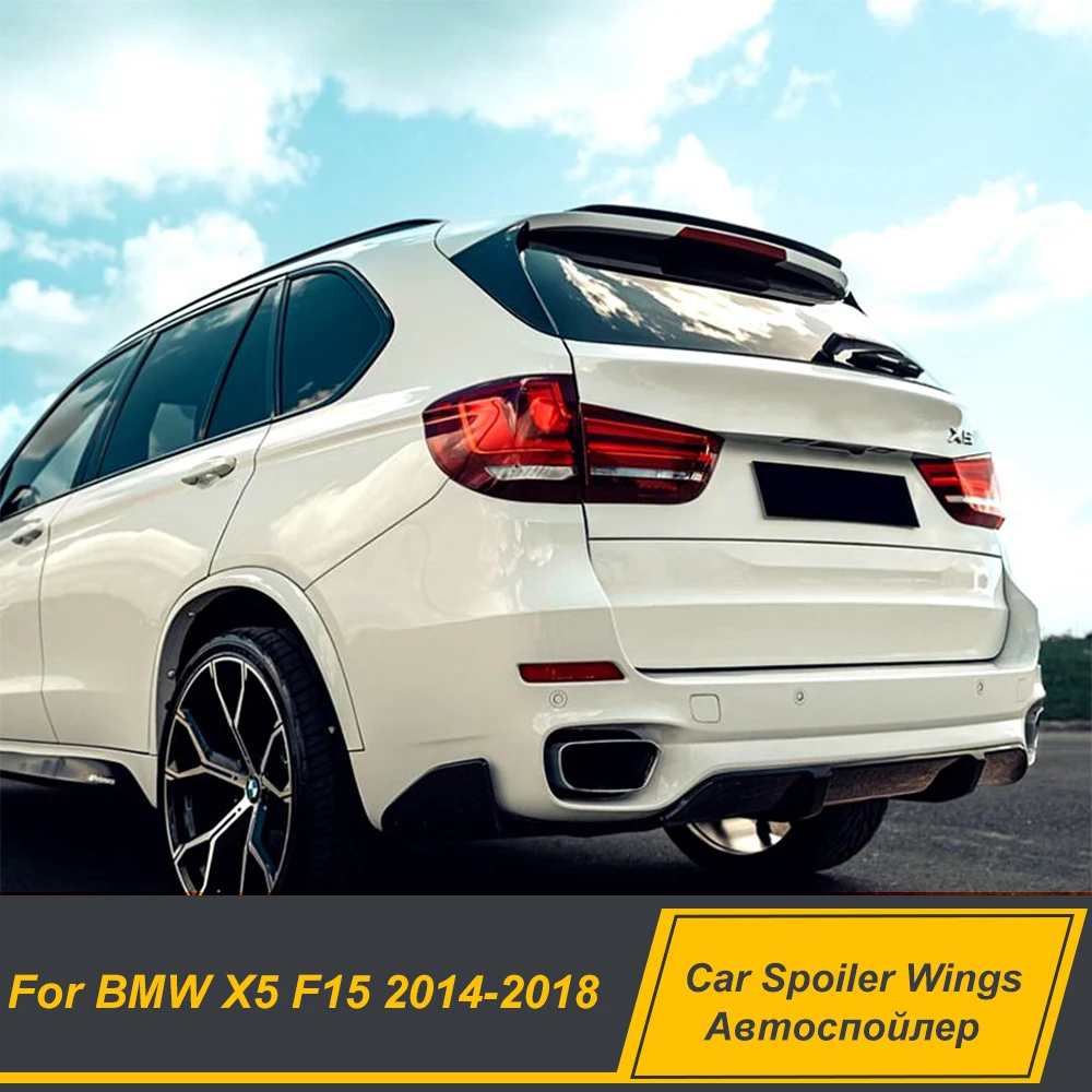 For BMW X5 F15 2014 2015 2016  2017 2018 MP Style ABS Rear Roof Trunk Lid Car Spoiler Wings Duck Tail Exterior Accessories Parts