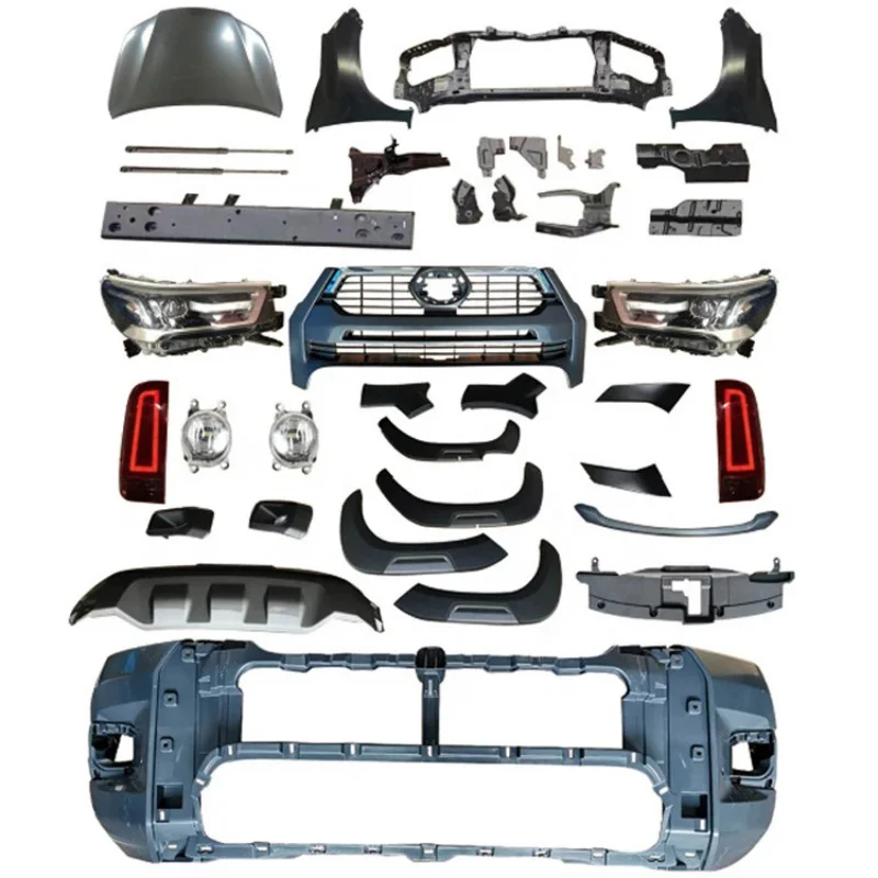 

Pickup Modified Kits Facelift Wide Conversion Bodykit Body For s Hilux Revo 2021 Upgrade To Rocco