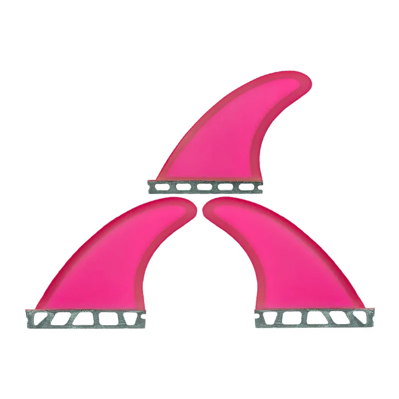 

NEW Pink Surf Fin Set - 3-Piece Fiberglass Fins for Small to Medium Waves | Stylish Design for Female Surfers | Future Systems