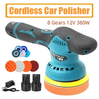 12V Cordless Car Polisher 8 Gears 380W Lithium Electric Polishing Waxing Machine For Repairing Scratches Wireless Sander Polish