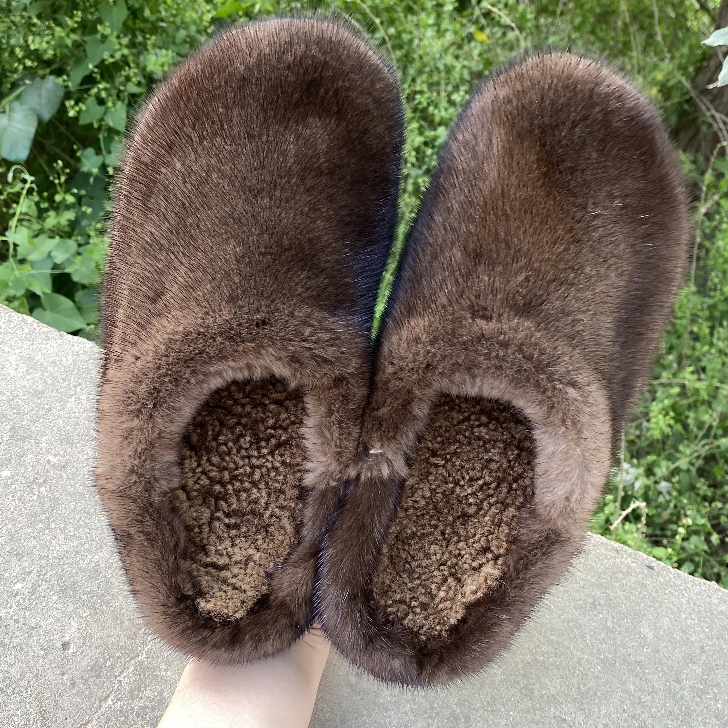 

Female Luxury Real Mink Fur Slippers Women's Clogs Slip-On Casual Winter Shoes Mules Shoes Women Luxury Designer Mink Slippers