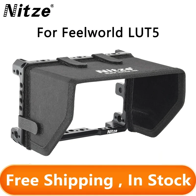 

Nitze Monitor Cage For Feelworld LUT5 5.5With HDMI Cable Clamp And Sunhood Free Shipping New Product Hot South Korea