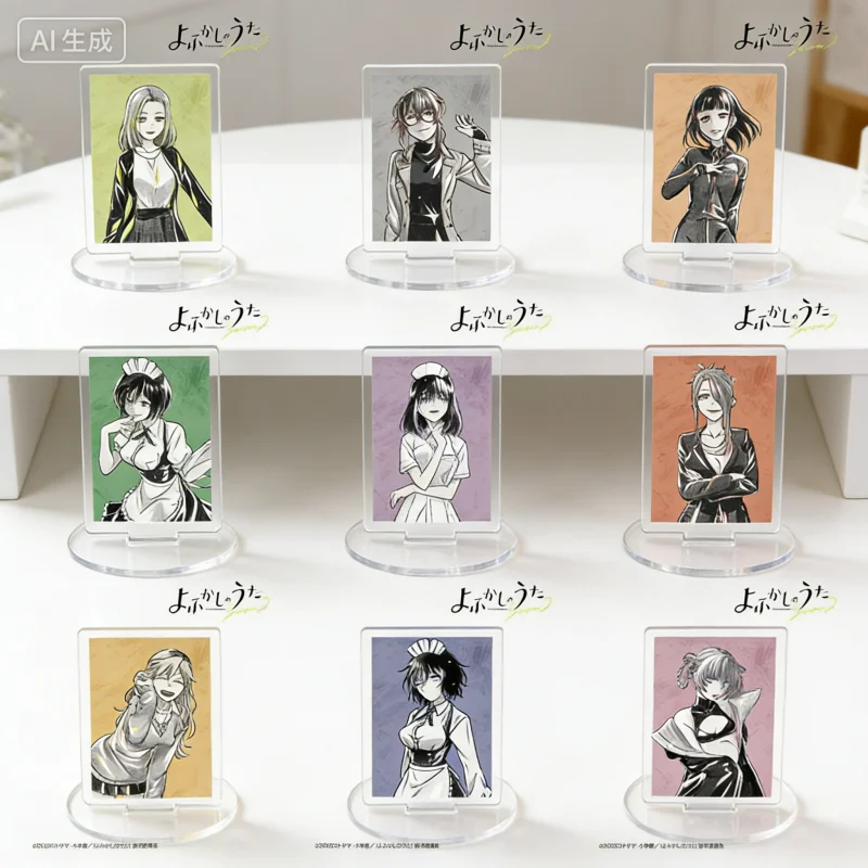 

Anime CALL OF THE NIGHT 15cm Character Yamori Kou Nanakusa Nazuna Acrylic Stand Figure Keychain Desktop Decoration