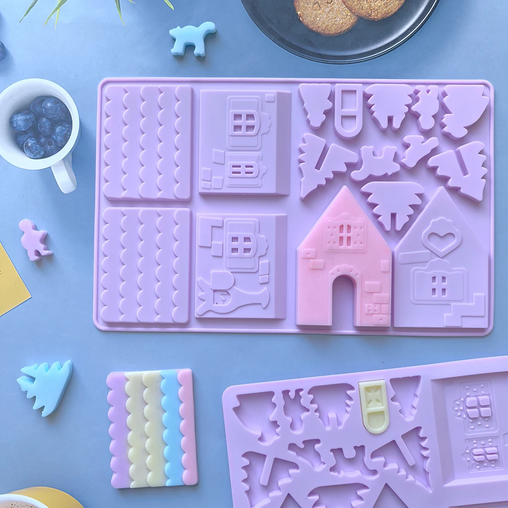1pc Christmas House Chocolate - Silicone Mold Ocean ulasan dan harga