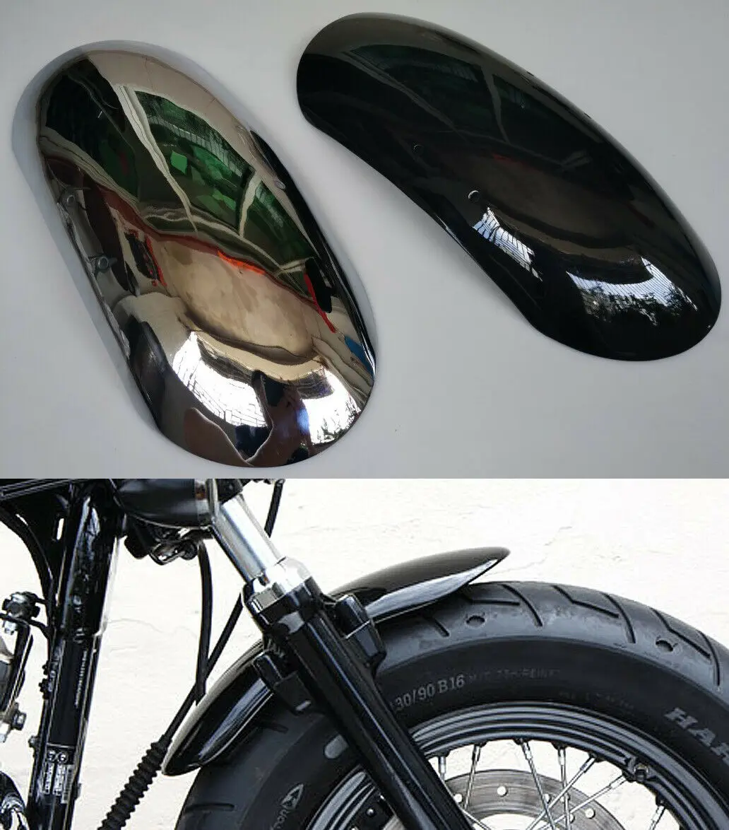 

Короткий Металлический передний брызговик, 16 дюймов, 40 см, брызговик для Harley Davidson Forty Eight 48 XL1200X 2010-2023 10-23, матовый/глянцевый черный