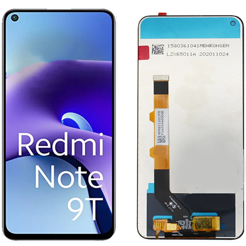 For Xiaomi Redmi Note 9t LCD j22g touch panel for Redmi Note 9 5g LCD for Xiaomi Redmi Note 9 LCD frame