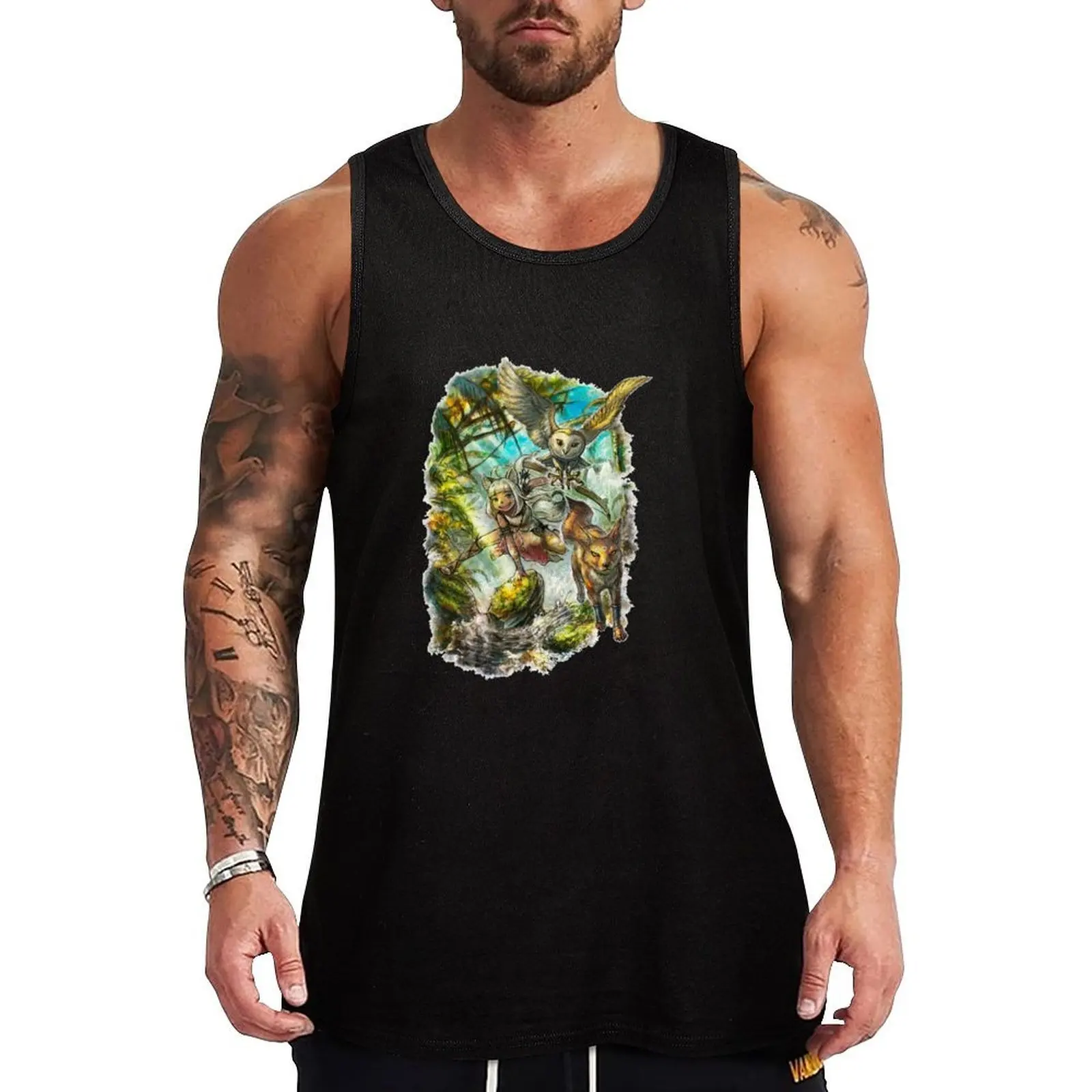 

Ochette from Octopath Traveler 2 Tank Top Vest male man sexycostume Men's gym clothing