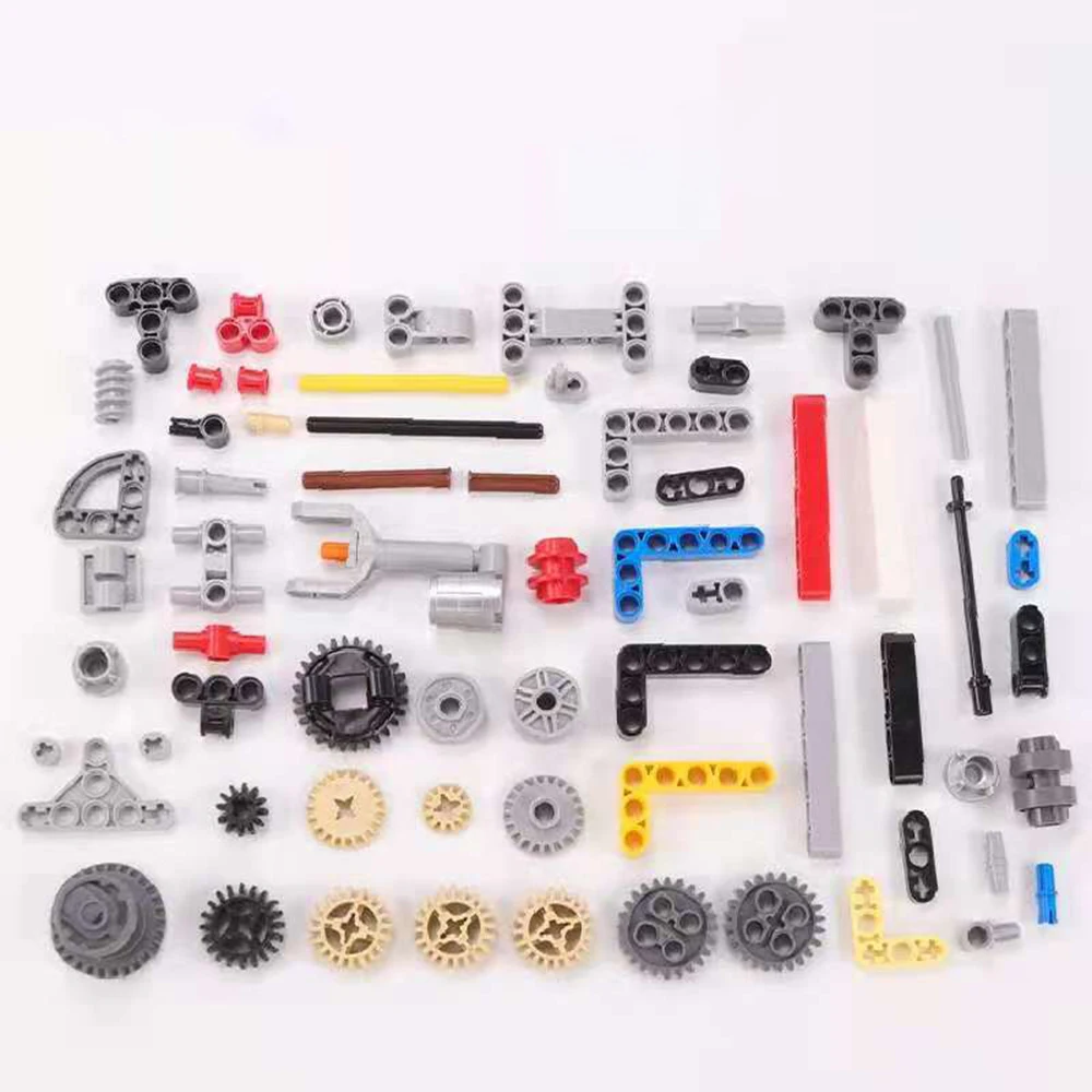 500g/1000g Assemble Technical Blocks Parts Accessories Connector Studded Beam Multiple Technology Parts Building Blocks Kids Toy