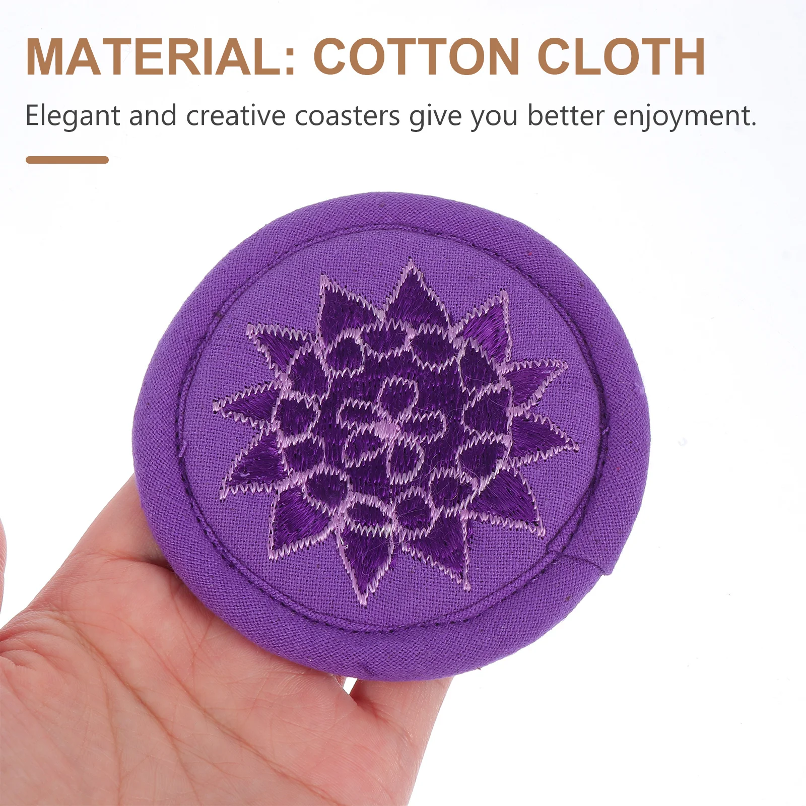 

1pc Embroidery Tea Pot Cushion Handmade Singing Bowl Pad For Meditation Healing Music Therapy Accessory Instrument Parts