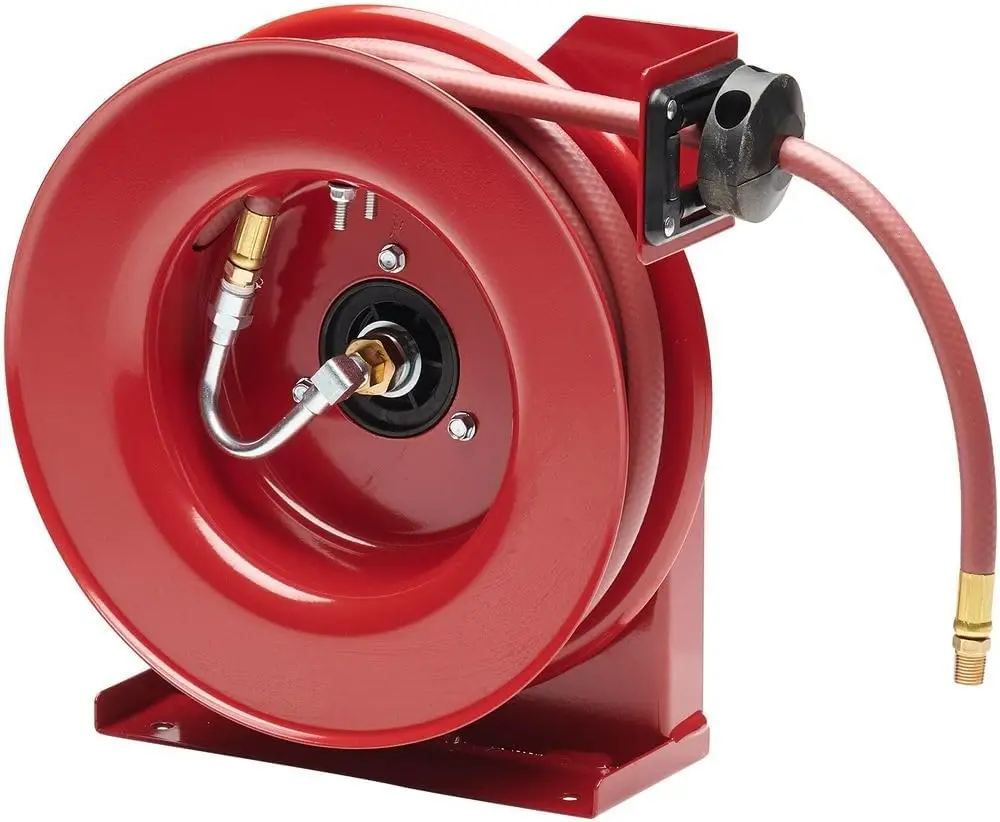 Reelcraft 4625 Premium Duty Spring Retractable Hose Reel, Made With Reinforced Steel, Long Life Drive Spring And Quiet Speed