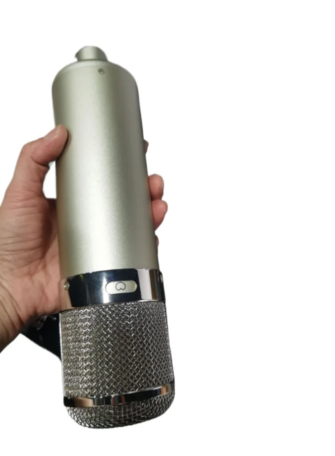34mm Large Diaphragm Condenser Mic, 48V Wired Microphone with Noise Reduction for Podcasting & Home Studio