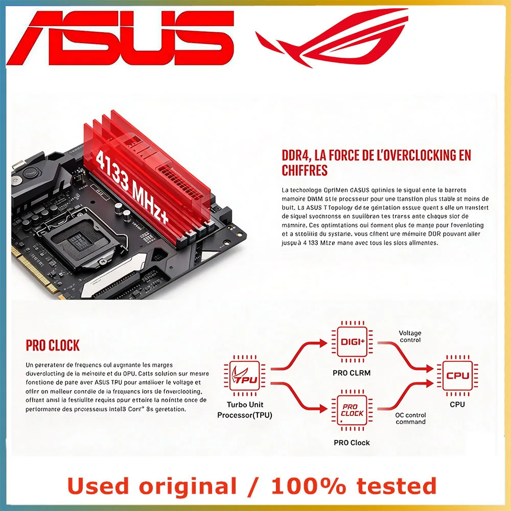 For ASUS ROG MAXIMUS X CODE Motherboard Support 8600K i7-9700K 9700 CPU DDR4 ARGB USBC M.2 Z370 ATX Mainboard