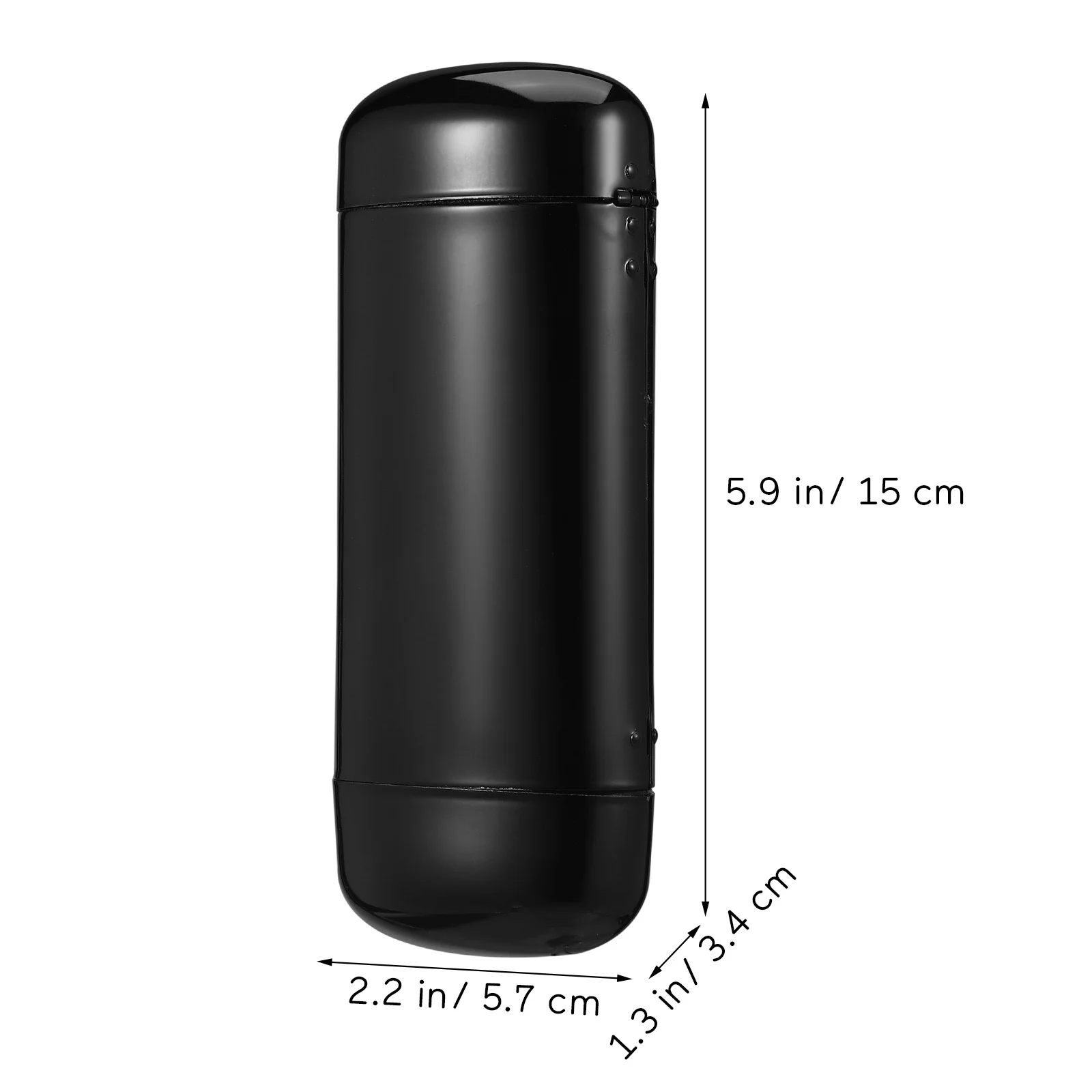 حافظة نظارة معدنية متينة، نظارات شمسية صلبة رفيعة، حماية من السفر، زر جانبي سهل التشغيل للرجال والنساء #5