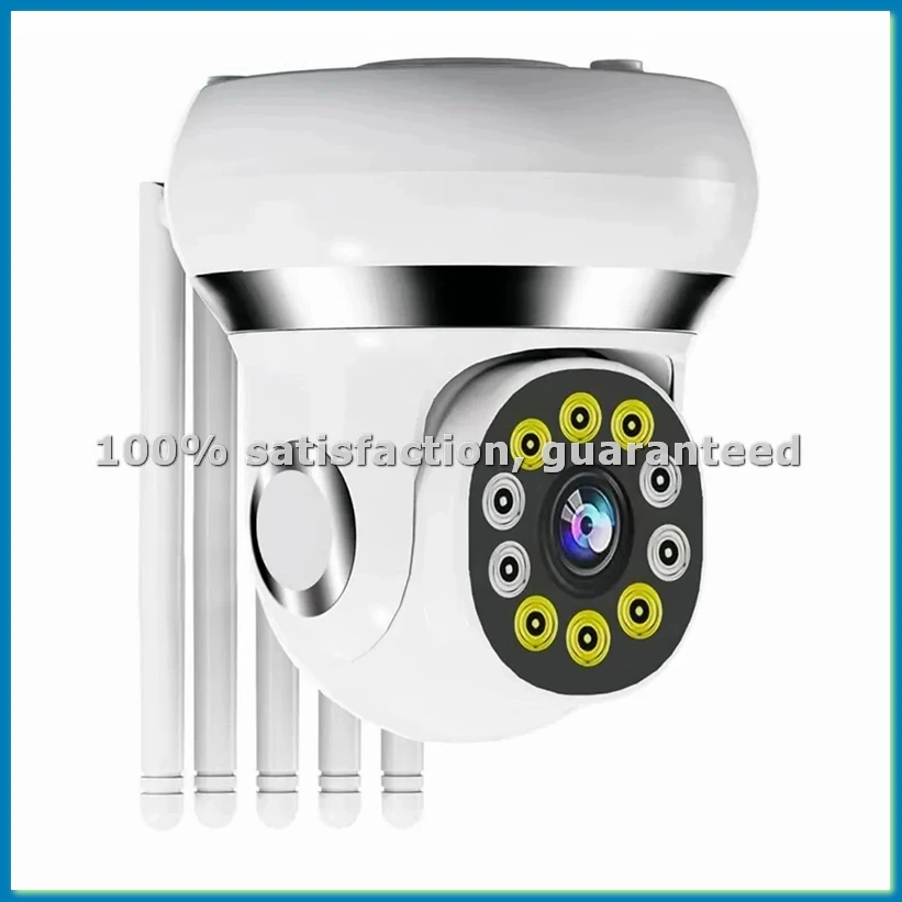 

Беспроводная PTZ IP-камера с полноцветным ночным видением 2.4G&5G Dual Band WIFI, обнаружением движения человека с ИИ, функцией радионяни, вилка EU - A51M