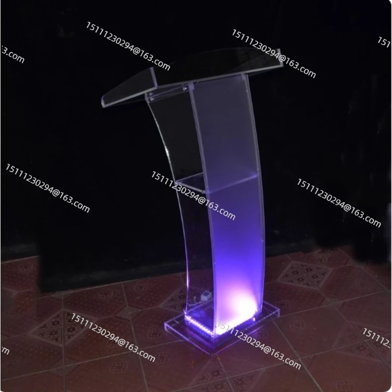 For Slanted Podium Lectern Conference Pulpit Acrylic Podium Stand Clear Transparent Church Lectern Pulpit  for Wedding Classroom