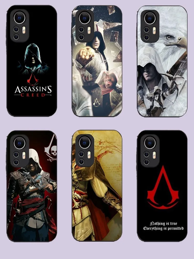 

A-Assassins Game C-Creed Phone Case For Xiaomi 11 Redmi Note 11 5G 8T 9A 9 10T Note8Pro Note9 12SUltra Black Case