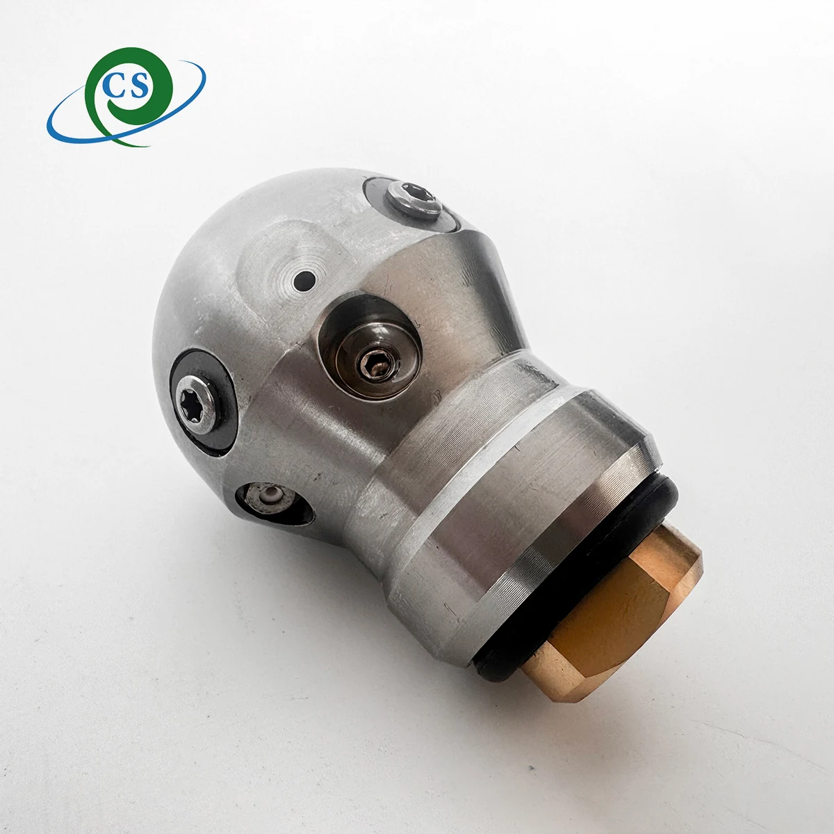 G3/8 Pressure sewer dredging washer nozzle sewage Rotating cleaner Ball jetter Warthog nozzle with Front 1 rear 3 Ceramic put-in