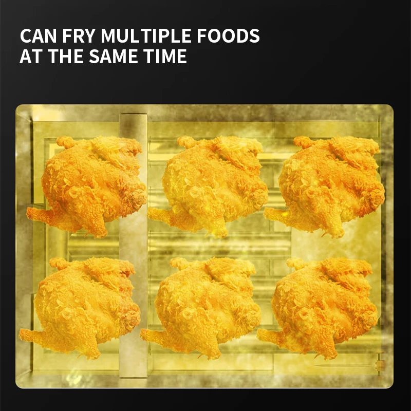 Commercial electric fryer oil-water separation French fries fryer 30-100L large-capacity fried chicken fritters electric fryer