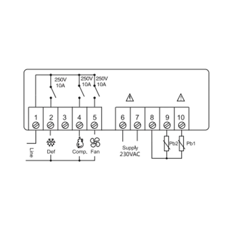 ETC-974 mini controlador de temperatura geladeira termostato regulador termorregulador termopar sensor duplo