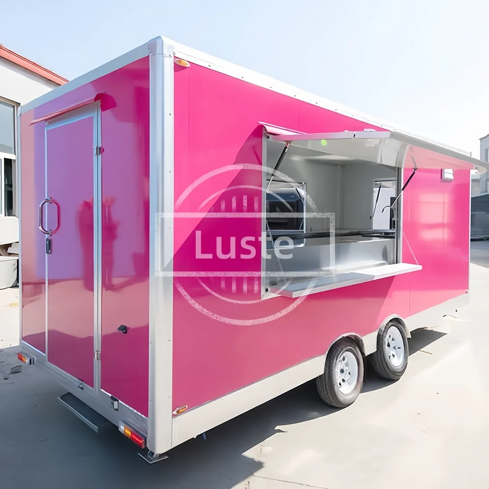 

Mobile BBQ Food Truck Ice Cream Cart Sweet Corn Shop Fast Food Trailer off road camper Truck for Sale