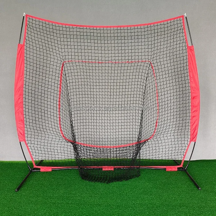 2026 7x7ft Baseball Softball Practice Net Hitting Batting Catching Pitching Training Net with Carry Bag Baseball Training Equipm