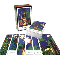 Gorąca wyprzedaż: afrykańska karta tarota Wyrocznia do rozrywki Fate Prophecy Wróżenie Impreza rodzinna Tarot 78 Talia kart Przewodnik PDF