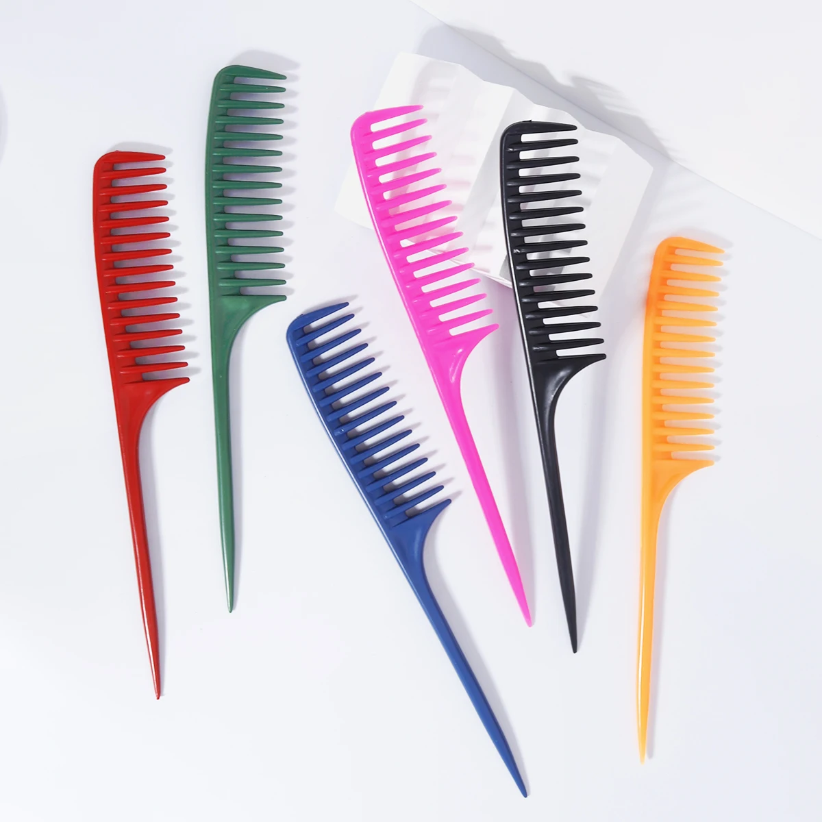 

Расческа с широкими зубьями, для домашней укладки волос, антистатический инструмент для парикмахерских, специально для париков из натуральных волос.