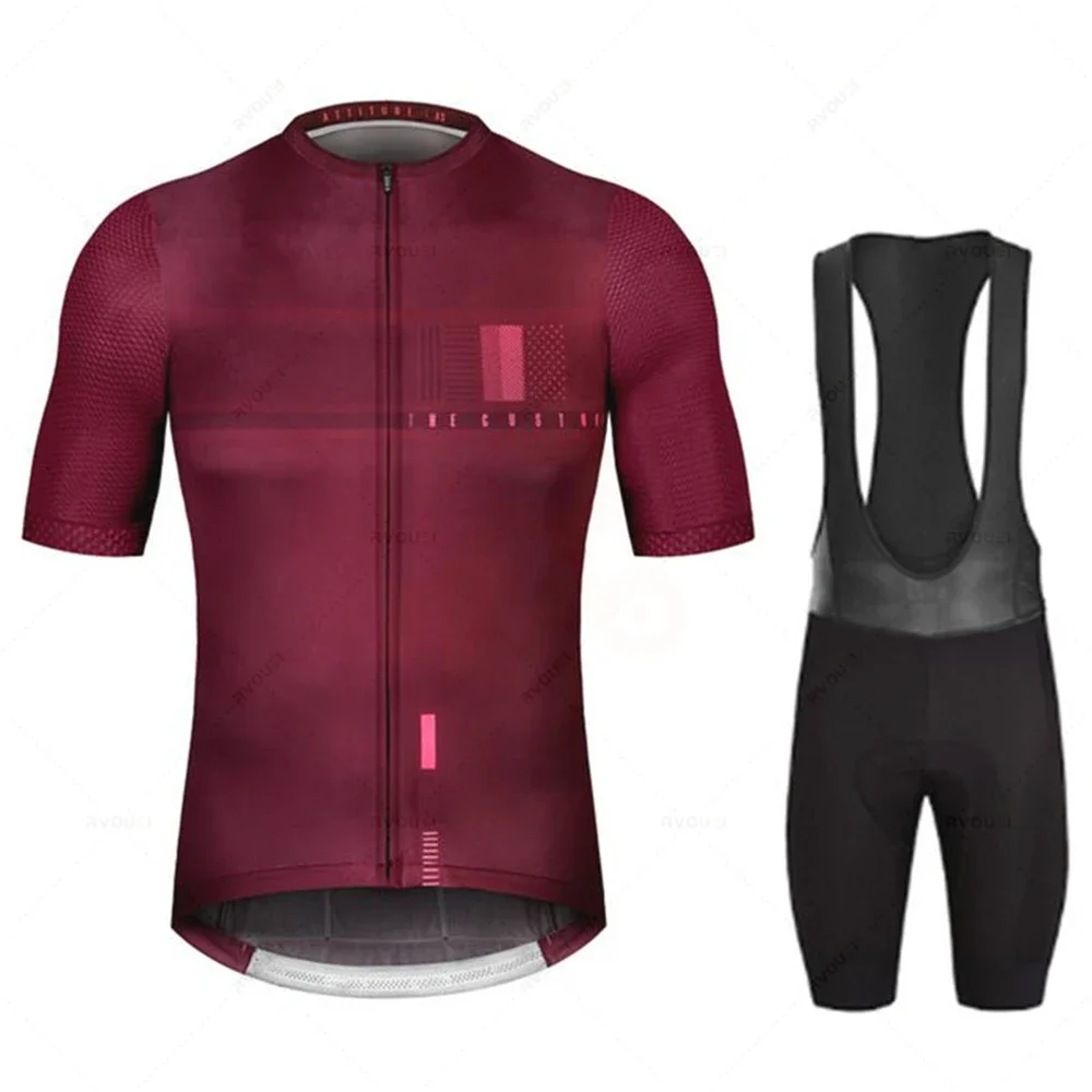 Jersey Bersepeda Tim Pro Baru Set Bersepeda Pria Pakaian Sepeda Bernapas Anti-UV Pakaian Bersepeda/Lengan Pendek Maílllot Ciclismo Hombre