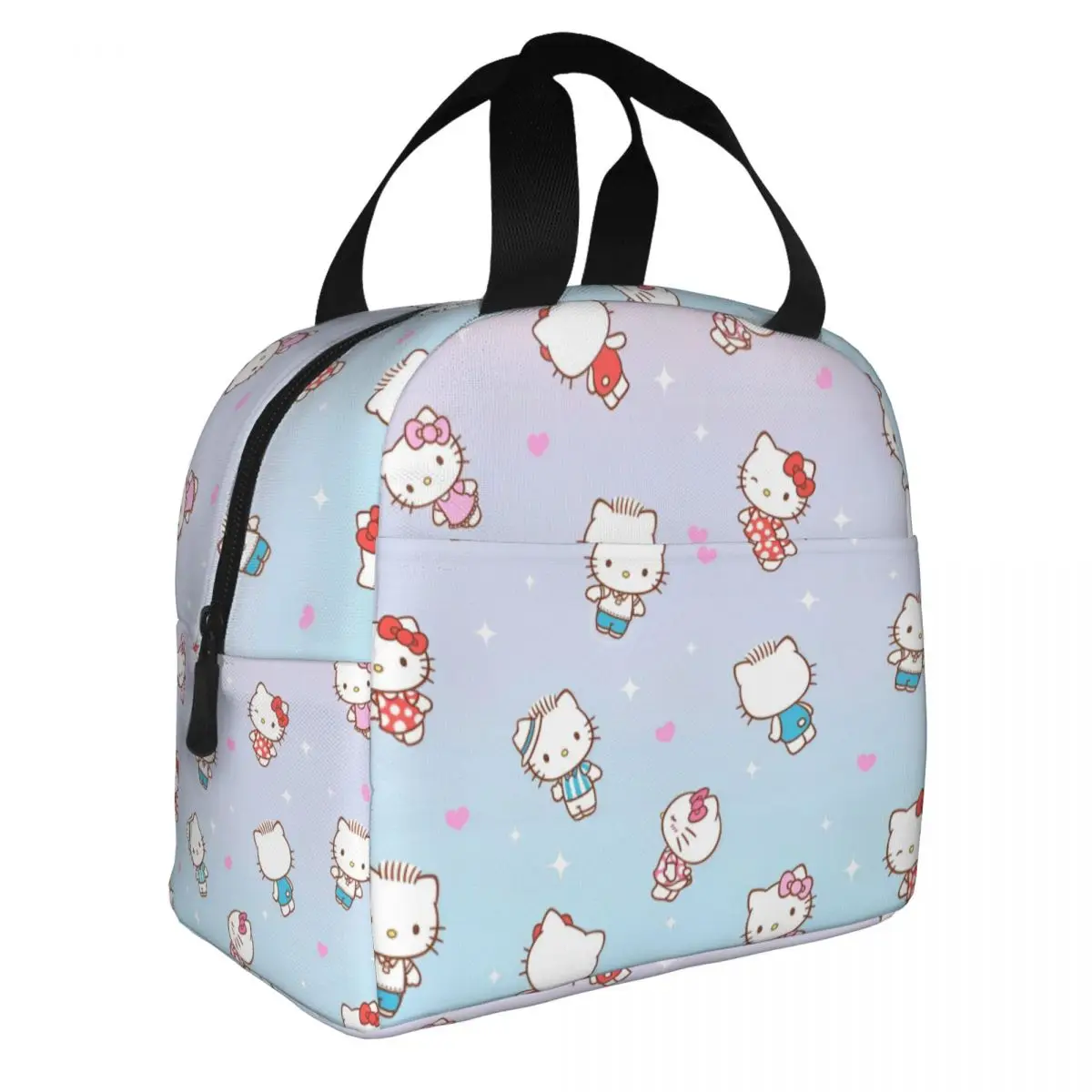 

Изолированная сумка для обеда с рисунком «Hello Kitty», милый кот, контейнер для обеда, сумка-холодильник, сумка-тоут, ланч-бокс, сумки для еды на открытом воздухе для колледжа