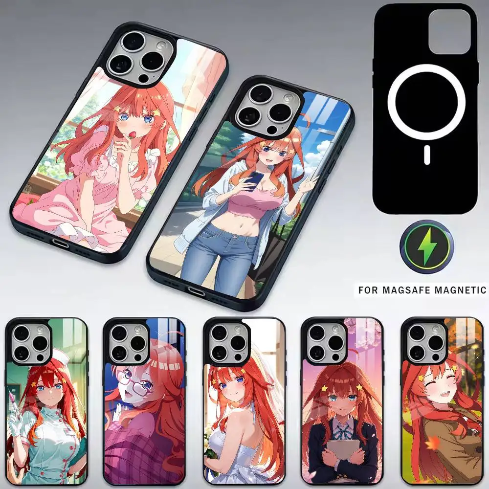 

Itsuki Anime N-Nakano Phone Case For iPhone17,16,15,14,13,12,11 Plus,Pro Magnetic with Magsafe Wireless Charging