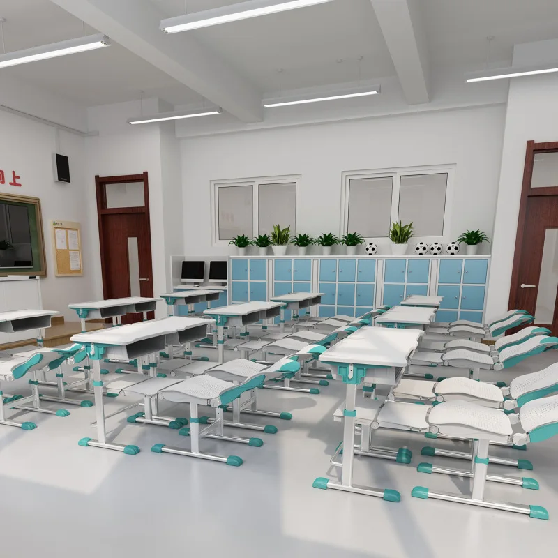 مكاتب وكراسي استراحة الغداء المباشرة من المصنع، فصول التدريب المدرسية، التعلم المنزلي، قابلة للطي وقابلة للتعديل #3