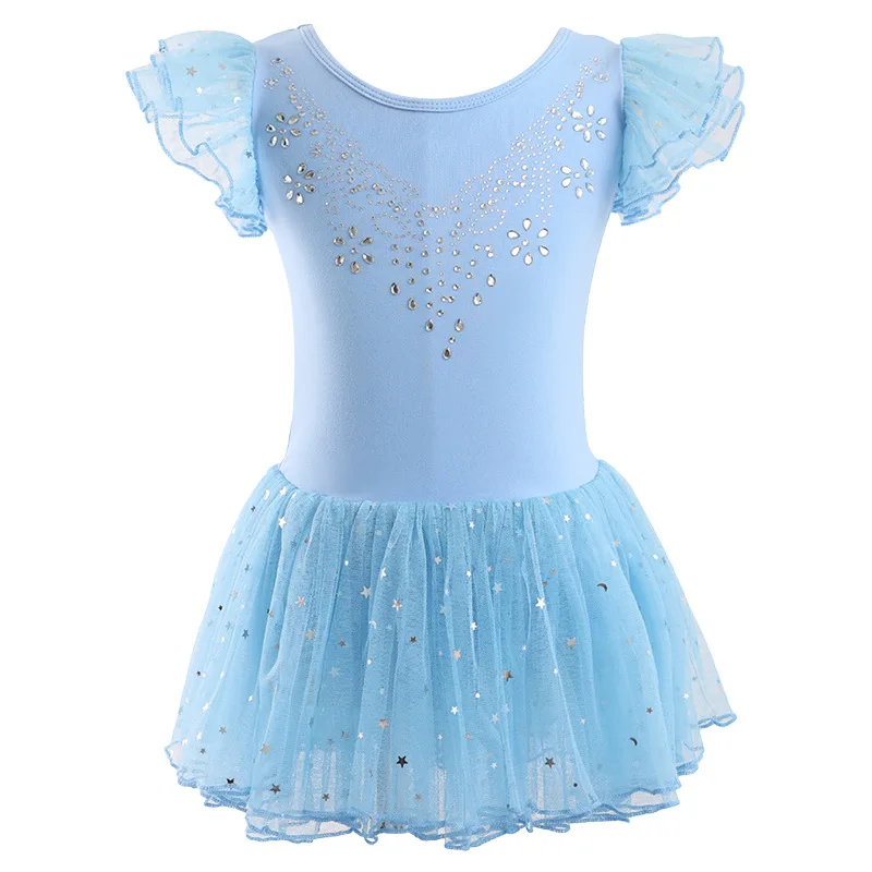 ปลอกคอเต้นรำสำหรับเด็กผู้หญิง, ชุดบัลเล่ต์สดใส, ทูโต้,กระโปรง, ยิม, ร่างกาย, เสื้อผ้าบัลเล่ต์, ชุดการแสดงบนเวที