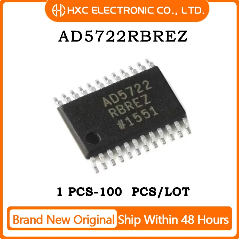 

1PCS/5PCS/10PCS/50PCS AD5722RBREZ IC DAC 12BIT V-OUT 24TSSOP Brand New Original IC Chip