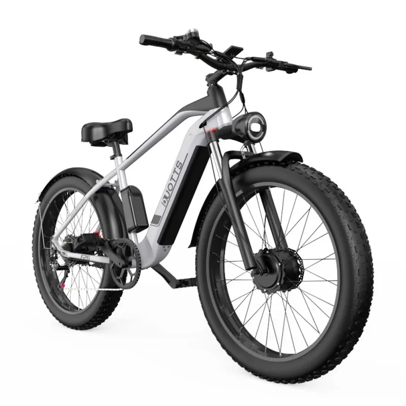 DUOTTS F26 26*4.0 Inch Fat Tire Electric Bike, 750W*2 Dual Motors, LG 17.5Ah Battery