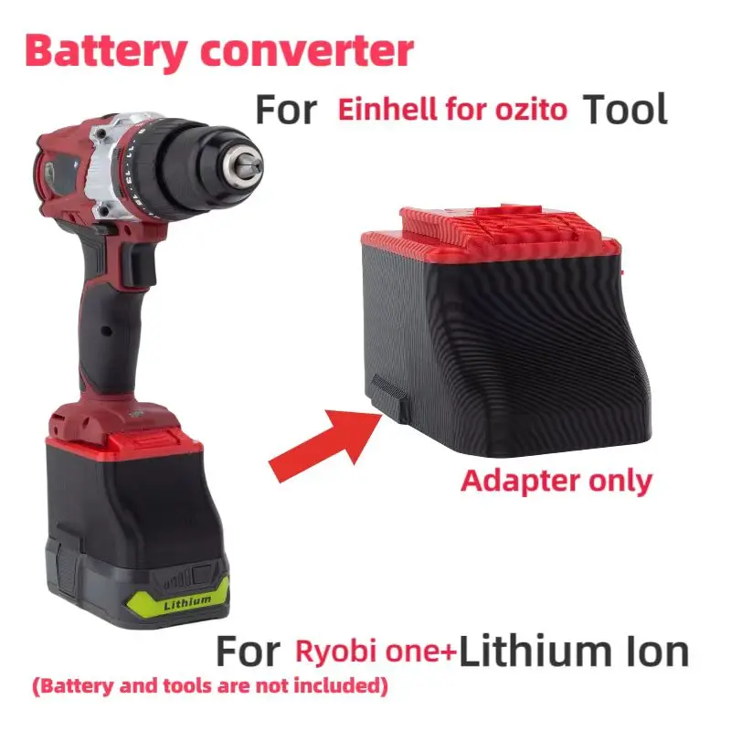 Adaptador de Bateria de 18v para Ryobi Li-ion Converter para Ozito Eminhell 18v Conversor de Ferramenta Elétrica Apenas Adaptadores um +