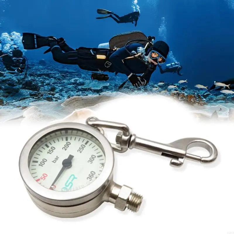 

Diving Luminously Pressure Gauge Scubas Diving Metal High Pressure Gauge Diving Equipment Accessories 69HD