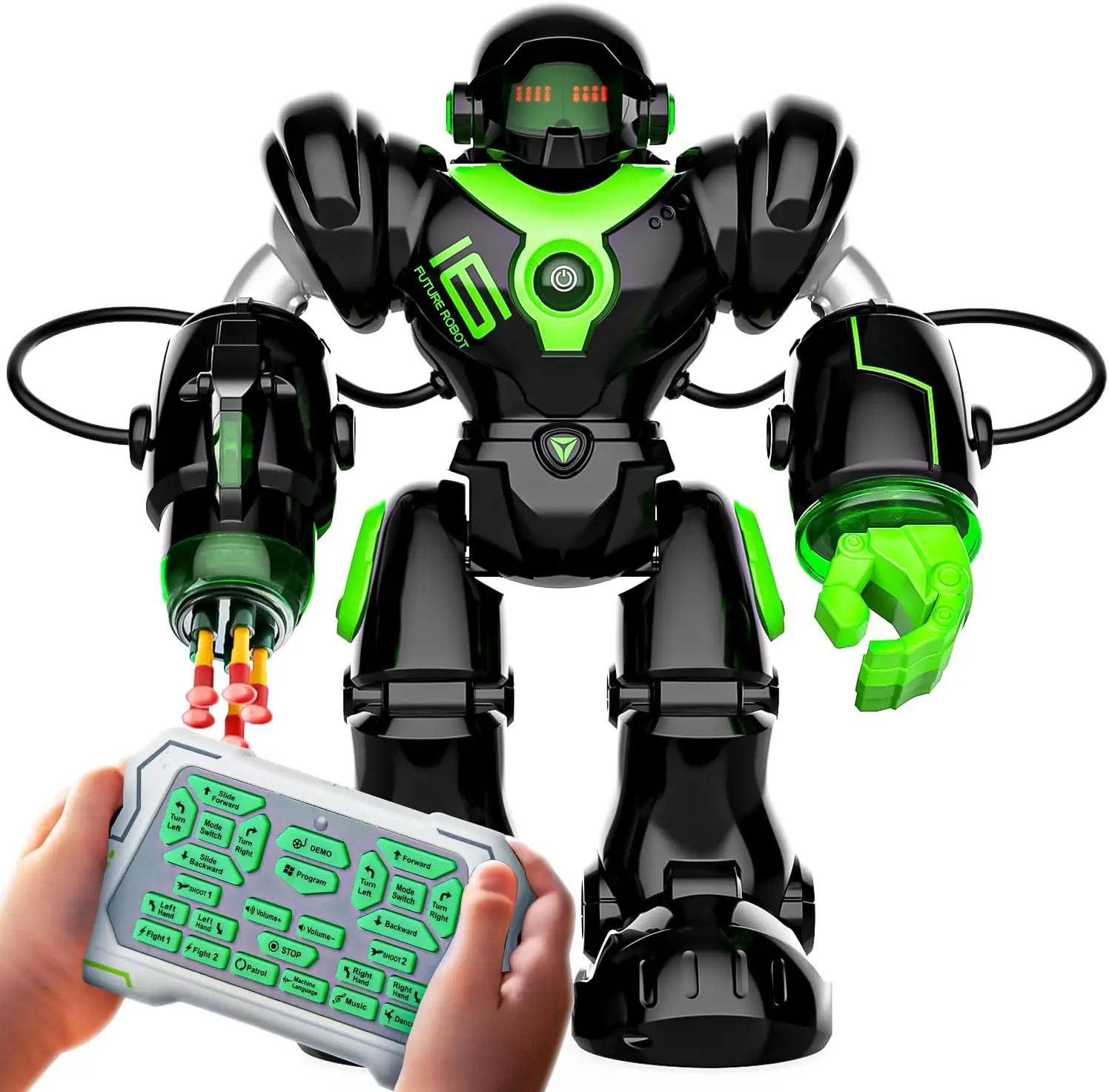 Smart Programmable Dancing Robot Toy for Kids, Remote Control with 22 Actions & 78 Expressions, Ages 3-8 Birthday Gift
