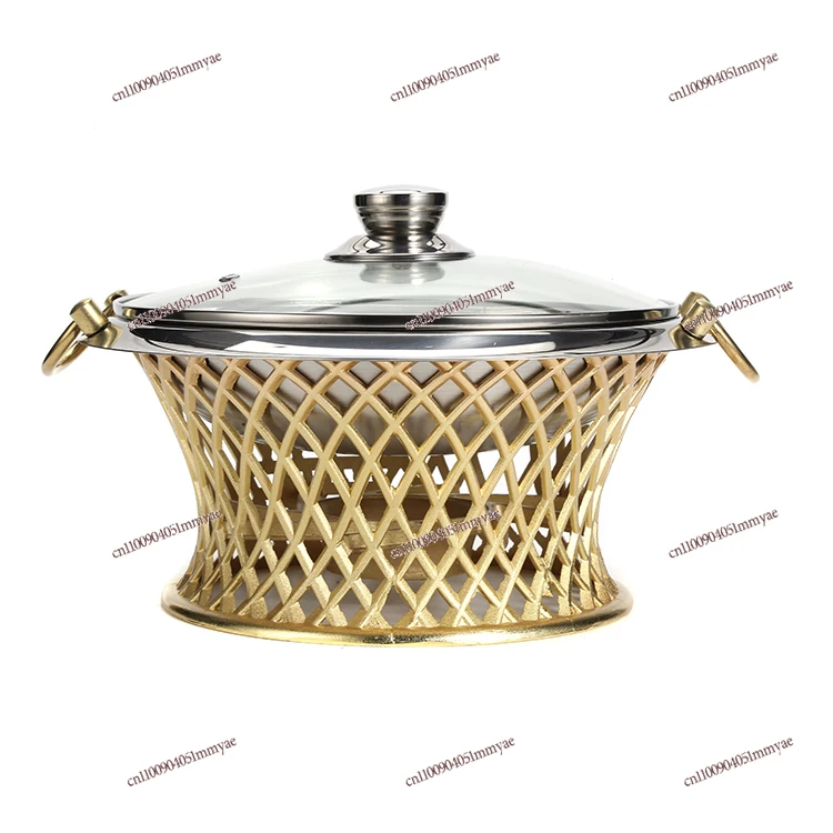Commercial Aluminum Alloy Alcohol Furnace Thickened Dry Pot