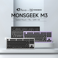 Akko MONSGEEK M3 DIY Kit TKL RGB Hot-swap South-facing Barebone Mechanical Aluminum Keyboard Kit CNC Metal VIA Gasket-Mount