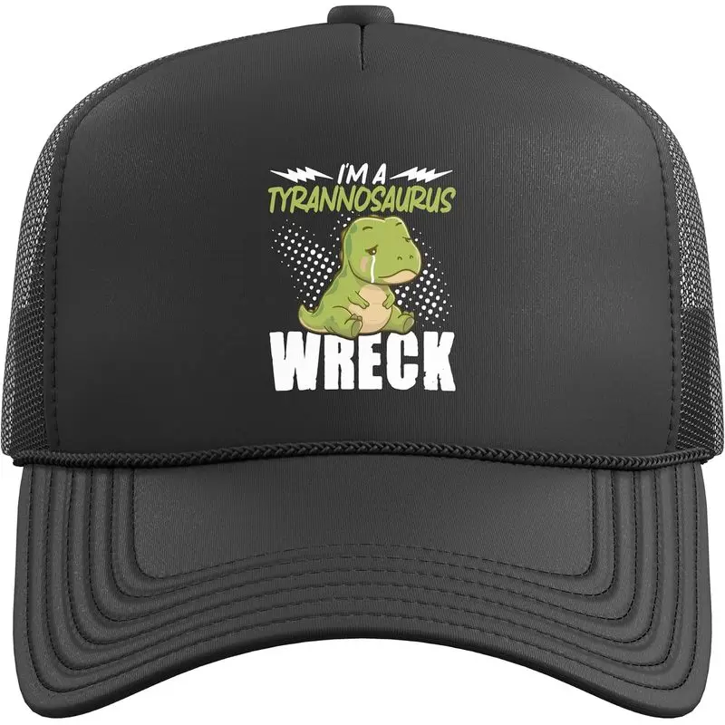 I'm A Tyrannosaurus Wreck Trucker Hat with Adjustable Mesh Back