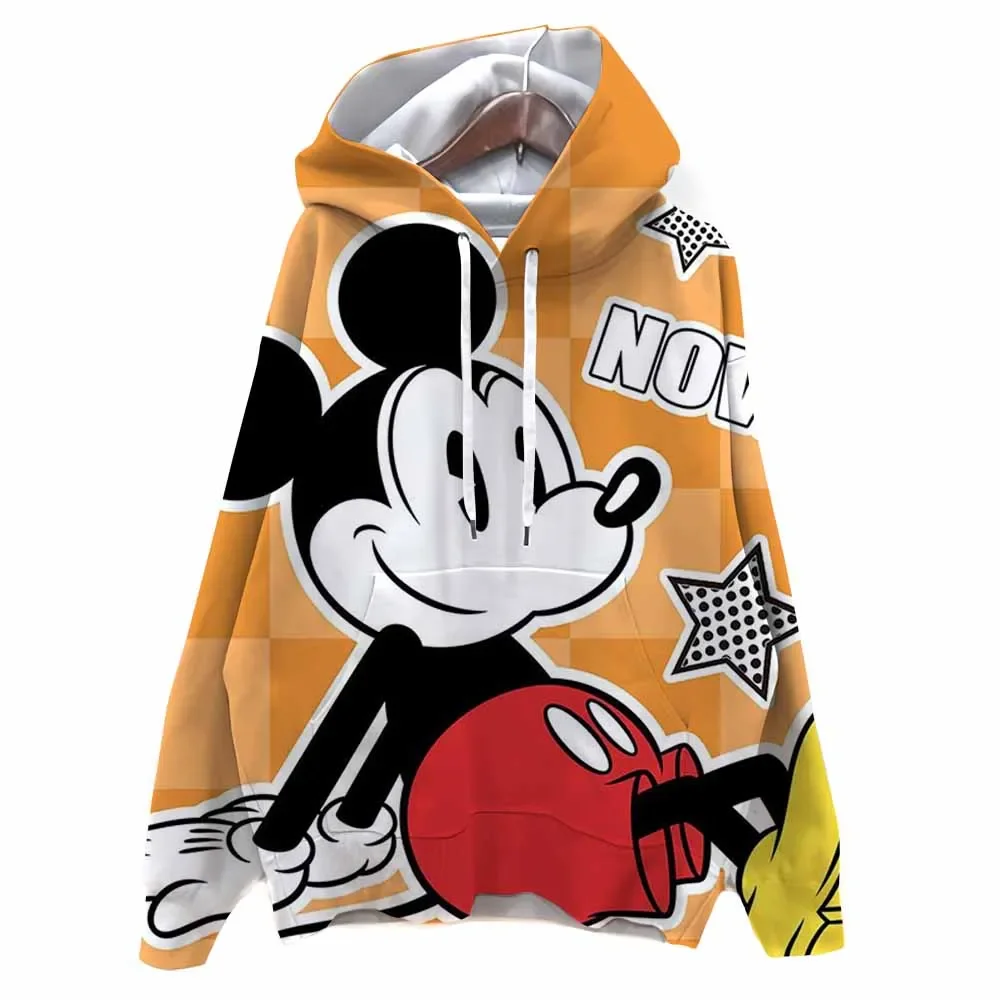 Herfst Harajuku Mode Hoodie Casual Losse Herfst Trui Hoodies Disney Mickey Mouse print Y2K Kleding Tops Hoodies