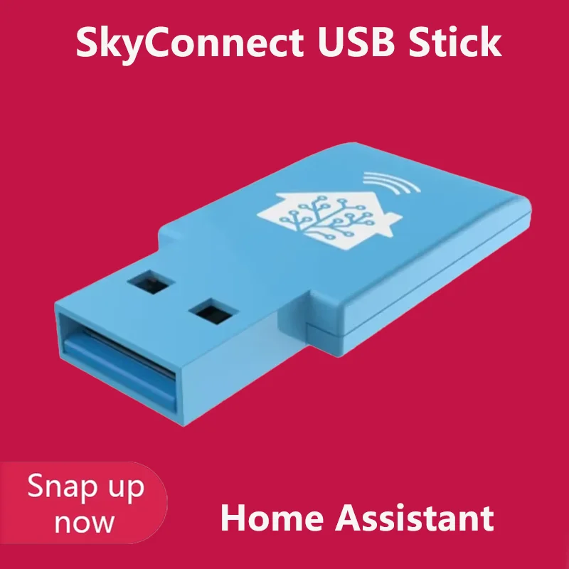 

USB-накопитель Home Assistant SkyConnect — совместимый с Zigbee/Thread/Matter идеально подходит для умного дома