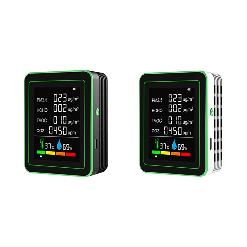 

Y43A-Total Smart Wi-Fi датчик качества воздуха защита многофункциональный CO2/TVOC/HCHO/PM2.5/температура/влажность