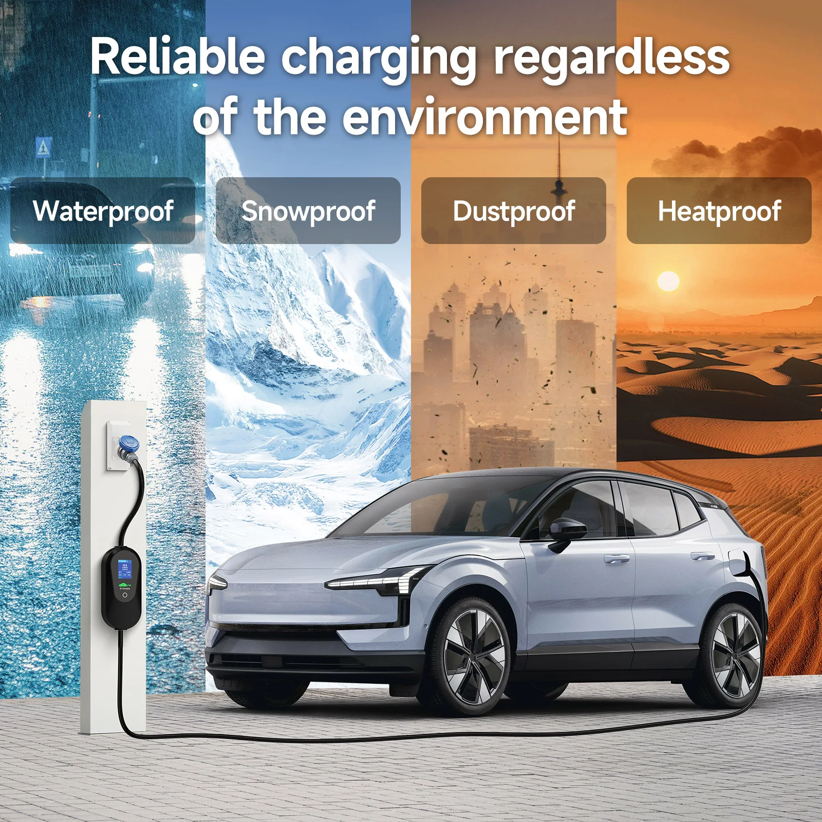 เครื่องชาร์จรถยนต์ไฟฟ้าแบบพกพา - Portable Ev Charger 32A Type 2 Cee Plug บทวิจารณ์และราคา
