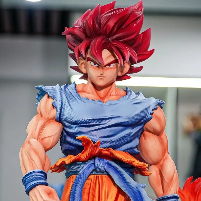 Bandai Dragon Ball GT Unicorn Super Blue Goku GK Statue LED Light Figure Model Ornament Gift For Men - view 2